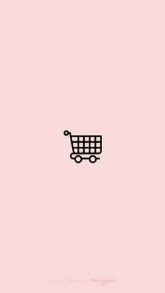 a black and white drawing of a shopping cart on a pink background with the words, when there is no image you can see