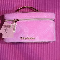 Adorable Pink And Gold Makeup Bag. Brand New, Never Opened And In Perfect Condition. Includes 1 Travel Toiletry Bottle Inside. If Additional Pictures Are Needed Please Let Me Know. Large Capacity Pink Pouch Cosmetic Bag, Large Capacity Pink Cosmetic Bag Pouch, Trendy Pink Pouch Cosmetic Bag, Trendy Pink Rectangular Cosmetic Bag, Chic Pink Cosmetic Bag With Removable Pouch, Luxury Pink Cosmetic Bag For Everyday Use, Luxury Pink Rectangular Cosmetic Bag, Luxury Pink Bag With Zipper Pouch, Pink And Gold Makeup