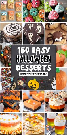 Easy Halloween Desserts for Kids and Adults Dessert Ideas For Kids, Halloween Dessert Recipes, Halloween Dessert Ideas, Halloween Themed Desserts, Halloween Dessert Table, Fun Halloween Desserts, Spooky Halloween Desserts, Halloween Deserts, Halloween Food Dinner