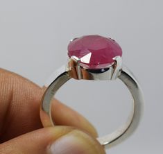 Natural Pink Ruby Ring, Women Rings, Real Gemstone Ring, Real Ruby Stone, Ruby Jewelry, Womens Jewelry Beautiful Handmade Ring Design 925 Sterling Silver Ring Good Quality Ruby Stone Premium Quality Solid Silver 925 Stamp is mentioned inside the ring Resizing is free. All ring sizes are available FedEx international shipping service. Delivery time 3 to 5 working days. Very fast delivery as you can guess by reviews Note: Ring video is available. Please contact if you want to watch ring video Bene Sterling Silver Ruby Ring With Stone Setting, Fine Jewelry Ruby Ring With Stone Setting, Sterling Silver Sapphire Ring With Stone Setting, Handmade Adjustable Ruby Ring In Sterling Silver, Adjustable Pink Ruby Ring, Adjustable Sterling Silver Ruby Ring, Classic Pink Ruby Ring In Sterling Silver, Silver Rings Women, Handmade Spiritual Ruby Ring In Sterling Silver