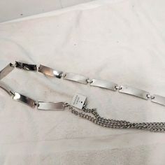 Retangle Shaped Squares With Chain Links Nwt Size1x Metal Chain Belt, Chain Links, Chain Belt, Belt Size, Metal Chain, Chain Link, Metallic Silver, Belts, Women Accessories