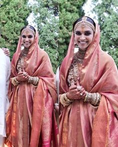 Nikah Saree, Deepika Padukone Wedding, Deepika Wedding, Ranveer Deepika, Ram Leela, Red Bride, Deepika Ranveer, Deepika Padukone Style