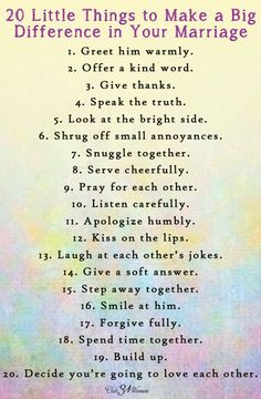 20 Little Things to Make a Big Difference in Your Marriage?ref=pinp nn Marriage isn’t just an art, it’s also a science. Happy couples follow these eight secrets which improve their relationship satisfaction and increase their chances of long-term success. 8 Scientific Secrets Of A Happy Marriage Under 50 Wedding Guests, Husband Manifestation, Relationship Restoration, Relationship Repair, Scrapbook Quotes, Godly Marriage, Things To Make