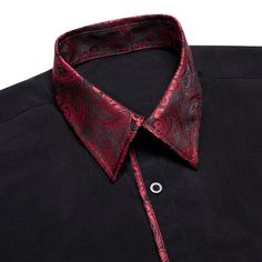 This is the perfect shirt for any man who wants to look stylish and sophisticated. The floral print is elegant and timeless, and the shirt fits comfortably and looks great on anyone. Whether you're dressing up for a special event or want to feel your best, this is the shirt for you. Handmade Silk, Cotton Dry Clean Only We offer: | FREE RETURNS | 1-YEAR LIMITED WARRANTY | 30-DAY MONEY-BACK GUARANTEE | 100% SECURE CHECKOUT Red Paisley, Shirt Fits, Look Stylish, Perfect Shirt, Special Event, Special Events, Black Shirt, 1 Year, Looks Great