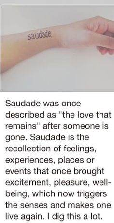 someone is holding their hand with the word saunade written on it in black ink