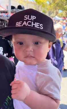 Infant-toddlers snapback trucker hat. 3  months old to adult sizes flat bill. Black brim. Adjustable Curved Brim Trucker Hat For Beach And Baseball Season, Curved Brim Snapback Hat For Beach And Baseball Season, Baseball Season Trucker Hat For Beach, Beach Baseball Cap For Baseball Season, Beach Baseball Season Snapback Hat, Black Snapback Hat With Letter Print For Beach, Black Flat Bill Snapback Hat For Beach, Letter Print Snapback Hat For Vacation, Vacation Snapback Hat With Letter Print