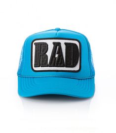 Style: Rad Patch Trucker Hat This patch trucker is RAD. So light, low profile and a perfect addition to your growing hat collection. Patch is sewn on for extra durability. 6 colorways to choose from 5 Panel Foam Mesh Back Trucker, Pro Style Adult Sizing 100% Poly Foam Front, 100% Nylon Back Funky Outfits, Hat Collection, Beach Look, Cute Fits, Low Profile, Fashion Inspo Outfits, Trucker Hat, Blue Black, Jade