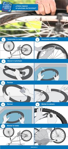 the instructions for how to fix a bicycle wheel