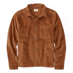 Heavyweight overshirt made from double-brushed, 8-wale corduroy Corduroy Overshirt, Dark Khaki