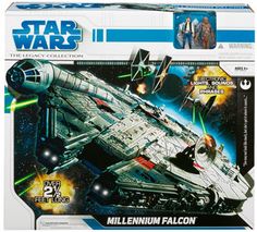 star wars millennium falcon model in its box with instructions on how to make it look like it's from the movie