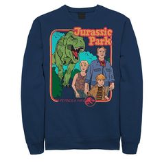 Get in character with this men's Jurassic Park sweatshirt. Crewneck Long sleevesFABRIC & CARE Cotton, polyester Machine wash Imported Get in character with this men's Jurassic Park sweatshirt. Licensed Character Get in character with this men's Jurassic Park sweatshirt. Size: 3XL. Color: Navy. Gender: male. Age Group: adult. Life Finds A Way, Vintage Character, Sweatshirt Crewneck, Jurassic Park, Varsity Jacket, Graphic Sweatshirt, Tops & Tees, Crew Neck, Top Outfits