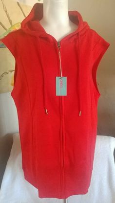 Ohoo Unisex Red Zip Front Kangaroo Pocket Sleeveless Hoodie Sz L. A NWT sleeveless hoodie with a full front zipper. Has a chest of 46" relaxed- 48" stretched, is 29" long, has a 10" armhole opening, is 20" across the back upper shoulders. Hand or delicate cycle washable cold water. Character Creating, Sleeveless Hoodie, Red Hoodie, Red Aesthetic, Western Outfits, Kangaroo Pocket, Front Zipper, Zip Hoodie, Kangaroo