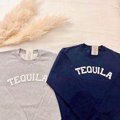 Embrace style and comfort with our Tequila Crewneck Sweatshirt, a cute and funny loungewear essential perfect for those after-party mornings and laid-back hangouts after a night out. Perfect gift for tequila lovers such as yourself, friends and loved ones! - They need to be purchased individually (it's not sold as a set) - Sweatshirt material is super soft and comfy! ♡ - All our sweatshirts run a UNISEX fit. (Both for men and women) They are naturally oversized, so we normally recommend your tru Marathon Shirts, Ski Shirts, Cool Uncle, Whiskey Lover Gifts, Taco Lover, Gifts For Runners, Sweat Shirts, Gifts For Bookworms, Funny Sweatshirts