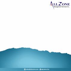 an image of a mountain with the words all zone management services on it's side