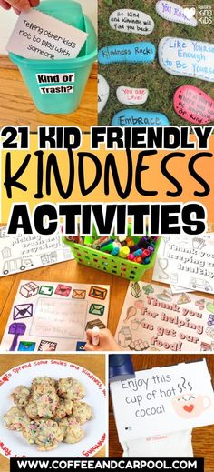 some kind of activities to teach kids about kindness