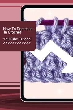 the video shows how to crochet in this video