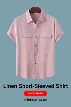 🌞 Perfect for warm days, this shirt offers comfort and style in one. Elevate your summer wardrobe effortlessly! #ShirtsInStyle #LinenShirt #MensFashion #Comfort #Stylish #SummerWear #CasualChic #EverydayWear #Fashion #Trendy #MustHave #Lightweight #BreezyStyle #OnTrend #USIndependenceDaySale Linen Shirt With Roll-up Sleeves For Summer, Summer Linen Shirt With Roll-up Sleeves, Linen Shirt With Roll-up Sleeves And Relaxed Fit, Cotton Summer Shirt With Pockets, Cotton Tops With Rolled Sleeves For Summer, Summer Cotton Tops With Rolled Sleeves, Linen T-shirt For Summer, Solid Linen T-shirt For Summer, Classic Summer Tops With Roll-up Sleeves