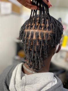 Microlocs On Men, Small Men Braids, Mens Micro Locs, Micro Braids Men, Small Plaits Box Braids Men, Small Box Braids Men, Male Individual Braids, Box Braid Extensions