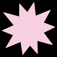 a pink star on a black background