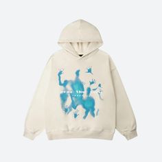 Hüllen Sie sich in die abstrakte Kunstfertigkeit dieses Hoodies ein, der ein faszinierendes blaues Seelenmotiv aufweist, das über den Stoff zu tanzen scheint. Es ist ein Statement-Stück, das Wärme mit dem rätselhaften Reiz seines einzigartigen Designs verbindet. Perfekt, um Ihrer Freizeitkleidung einen Hauch von Faszin Outfits Quotes, Jeans Patchwork, Prays The Lord, Aelfric Eden, Crop Pullover, Y2k Long Sleeve, Y2k Hoodie, Sweat Hoodie, Hooded Sweater