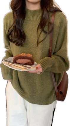 Fall Green, Skandinavian Fashion, Knit Blouse, Looks Street Style, Blouse Material, 가을 패션, Outfit Inspo Fall, Casual Style Outfits, Fall Winter Outfits