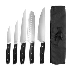 €213,99 Knife Roll Bag, Knife Roll, Essential Kitchen Tools, Chef Knife Set, Kitchen Cutlery, Knife Block Set, Knife Holder, Cutlery Sets, Santoku Knife