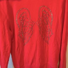 Brand New Without Tags Smoke Free Home Pretty Embellished Gold Angel Wings Victoria's Secret Long Sleeve Fall Hoodie, Victoria's Secret Long Sleeve Hoodie For Fall, Victoria's Secret Long Sleeve Winter Sweatshirt, Victoria's Secret Long Sleeve Sweatshirt For Winter, Victoria's Secret Long Sleeve Sweatshirt For Fall, Angel Wings Hoodie, Gold Angel Wings, Gold Angel, Colorful Hoodies