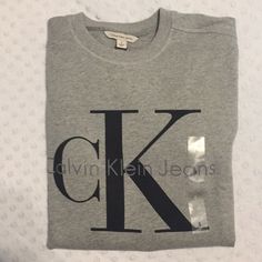 Like New! Barely Worn. Photos Were Taken When It Was New With Tags. The Tags Are No Longer Attached So I Can Put Updated Photos If Asked! Calvin Klein Cotton Loungewear Tops, Calvin Klein Cotton Tops For Loungewear, Calvin Klein Logo Print Sweatshirt For Fall, Calvin Klein Long Sleeve Logo Print Tops, Calvin Klein Long Sleeve Tops With Logo Print, Calvin Klein Crew Neck Sweatshirt With Letter Print, Calvin Klein Long Sleeve Sweatshirt With Logo Print, Calvin Klein Crew Neck Sweatshirt For Streetwear, Calvin Klein Casual Crew Neck Sweatshirt