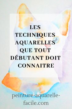 the words are written in french on a watercolor background with an image of a dog's head