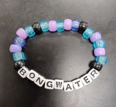 Bead Bracelet Words Ideas Bad, Funny Kandi Bracelets, Rave Kandi Bracelets, Kandi Tutorial, Rave Bracelets