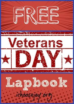 the free veterans day lapbook is available for everyone to use on their laptop or tablet