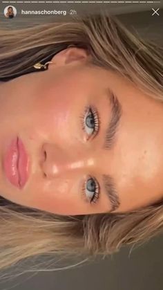 Natural Dewy Makeup Look, Summer Makeup Aesthetic, Natural Makeup Summer, Clean Girl Aesthetic Makeup, Laminated Brows, Hanna Schonberg, Vacation Makeup, Angel Makeup