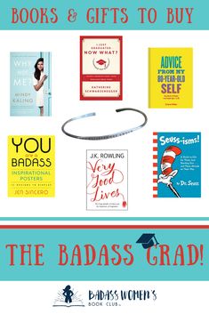 Are you struggling to find the best way to honor that special graduate in your life? They can all use some extra love right now! Check out the Badass Women’s Book Club’s Amazon graduate gift guide to find the perfect gifts to inspire those badass graduates and make them feel special as they venture out into the world! #badasswomensbookclub #graduation #graduationgiftguide #graduationgiftideas #giftsforgrads #gradgifts Womens Book Club, Amazon Gift Guide, Female Books, Best Books, Badass Women