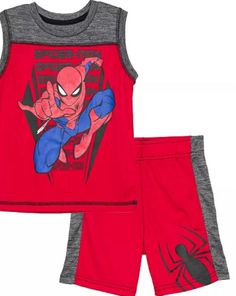 Product Details Sporty Spiderman Fans Will Love Running Around In This Cool Tank Set. Crewneck Graphic At Front Imported Set Includes - 1 T-Shirt And 1 Shorts Size & Fit Regular Fit Materials & Care Cotton Machine Washable Red Sleeveless Top For Playwear, Red Sleeveless Playwear Top, Red Cotton Sets With Character Print, Red Sportswear Sets For Sports, Red Cotton Sports Set, Red Sporty Playtime Sets, Red Sporty Playwear Sets, Sporty Red Playwear Set, Avengers Hoodie