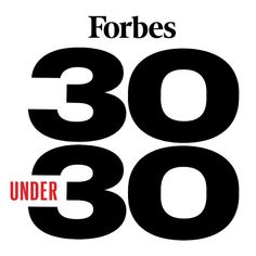 the words forbes are in red and black on a white background, with an image of