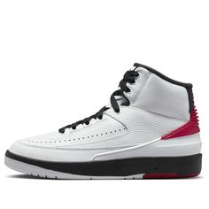 (GS) Air Jordan 2 Retro 'Chicago' 2022 DX2591-106 (AJ2/SNKR/Basketball) White Throwback Jordan Shoes For Sports, Throwback White Jordan Sports Shoes, Ozweego Adidas, Air Jordan 2 Retro, Adidas Sl 72, Nike Vomero, Air Jordan 2, Adidas Ozweego, Nike Air Max 98