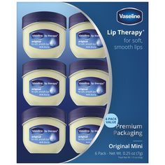 PRICES MAY VARY. MOISTURIZING LIP BALM: A mini jar of Vaseline Healing Jelly is what dry lips need to stay smooth, soft, and glossy. DERMATOLOGIST RECOMMENDED: The non-comedogenic, hypoallergenic formula is perfect for delicate, sensitive lips. TRIPLE-PURIFIED MINI VASELINE LIP THERAPY: Every mini flip-top jar contains pure petroleum jelly with a luxuriously smooth consistency. BEAUTIFUL SKIN IS HEALTHY SKIN: We want to give every body healthy skin. And when we say every body, we mean it. No mat Mini Vaseline, Vaseline Lip Balm, Vaseline Original, Vaseline Petroleum Jelly, Vaseline Lip Therapy, Vaseline Lip, Lip Therapy, Clear Lip Gloss, Petroleum Jelly