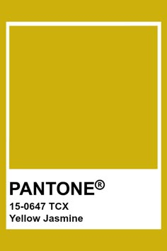 the pantone color is shown in yellow