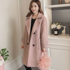 Clothing Length: LongMaterial: WoolMaterial: PolyesterOrigin: CN(Origin)Season: WinterStyle: CasualModel Number: winter 2021Age: Ages 18-35 Years OldCollar: Turn-down CollarClosure Type: Single BreastedSleeve Style: RegularSleeve Length(cm): FullRelease Date: FW2021Type: Wide-waistedOuterwear Type: Wool BlendsGender: WOMENDecoration: ButtonDecoration: PocketsMaterial Composition: WoolPattern Type: Solid Lace Coat, Lapel Top, Wavy Style, Wool Coat Women, Woolen Coat, Warm Jacket, Casual Coat, Solid Dress, Wool Coat