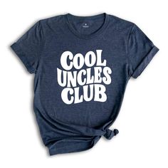 Cool Uncle Club Collection: Celebrate the Fun Uncle Vibes! 😎🎉 Show some love for the cool uncles in your life with our playful and stylish collection of shirts designed just for them. Perfect for Father’s Day, birthdays, or any occasion to celebrate family! 👕 Featured Items: Cool Uncle Club Tee Join the club with this fun tee that proudly declares the wearer a member of the "Cool Uncle Club"! 🎈 Funny Uncle Shirt Bring laughter to every family gathering with this humorous shirt that captures Uncle Birthday Gifts, Gifts For Fathers Day, Uncle Tshirt, Uncle Birthday, Cool Uncle, Gifts For Uncle, Join The Club, Funny Family, Uncle Gifts