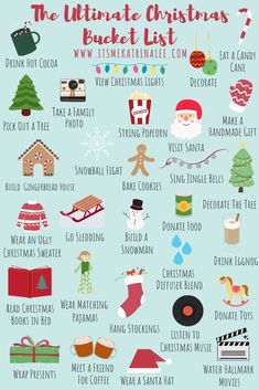 the ultimate christmas bucket list info