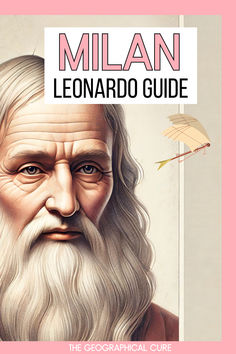 Pinterest pin graphic for Leonard da Vinci trail in Milan