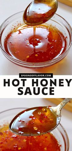 Image showing hot honey sauce in a bowl. Homemade Hot Honey, Hot Honey Sauce, Hot Honey Recipe, Wing Sauce Recipes, Homemade Sauce Recipes, Homemade Condiments, Honey Sauce, Condiment Recipes