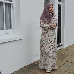 @beamerita from IG wearing Becca dress www.annahariri.com Closet Idea, Hijab Outfits, Abaya Designs, Hijabi Fashion, Hijab Style, Hijab Fashion, Love It, High Neck Dress