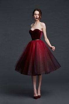 Gaun Tulle, فستان سهرة, Red Style, Trendy Dresses, Fancy Dresses, Dream Dress, Gorgeous Dresses, Lany, Pretty Dresses