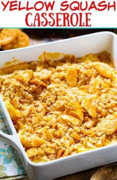 this yellow squash casserole is an easy and delicious side dish for any meal