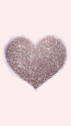 a heart shape made up of small glitters