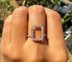 💍 𝐈𝐭𝐞𝐦 𝐃𝐞𝐬𝐜𝐫𝐢𝐩𝐭𝐢𝐨𝐧 💍 Ring Enhancer For Emerald Cut, Radiant Cut, Elongated Cushion Cut Ring, Engagement Ring Jacket, Customizable Ring Enhancer, Ring Guard For Women, Enhancer Wedding Band, Moissanite Ring Enhancer Unique Design and Style By Gelson World.  💍 𝐌𝐄𝐓𝐀𝐋 💍 ✶Solid 10K/14K/18K Yellow/White/Rose Gold ✶ Solid 925 Sterling Silver ✶ Rhodium Plated 💍 𝐒𝐓𝐎𝐍𝐄 💍 ✶ Stone Shape : Round Cut ✶ Stone Type : Moissanite  ✶ Moissanite Color : Near Colorless ✶ Moissanite Cla Ring Guard For Emerald Cut Diamond, Ring Jacket Wedding Band, Elongated Cushion Cut Ring, Engagement Ring Enhancers, Ring Jacket, Enhancer Ring, Elongated Cushion Cut, Enhancer Wedding Band, Radiant Engagement Rings