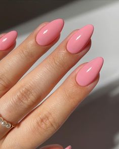 Nail Paint Colour, Solid Colour Nails, Pink Nail Ideas, Pretty Nail Colors, Solid Color Nails, Modern Ideas, Simple Gel Nails