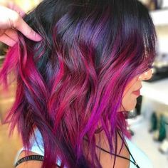 Plum And Lavender Hair, Cool Hair Color Ideas For Short Hair, Pink And Purple Hair, Beautiful Hair Color, Bright Hair, Summer Hair Color